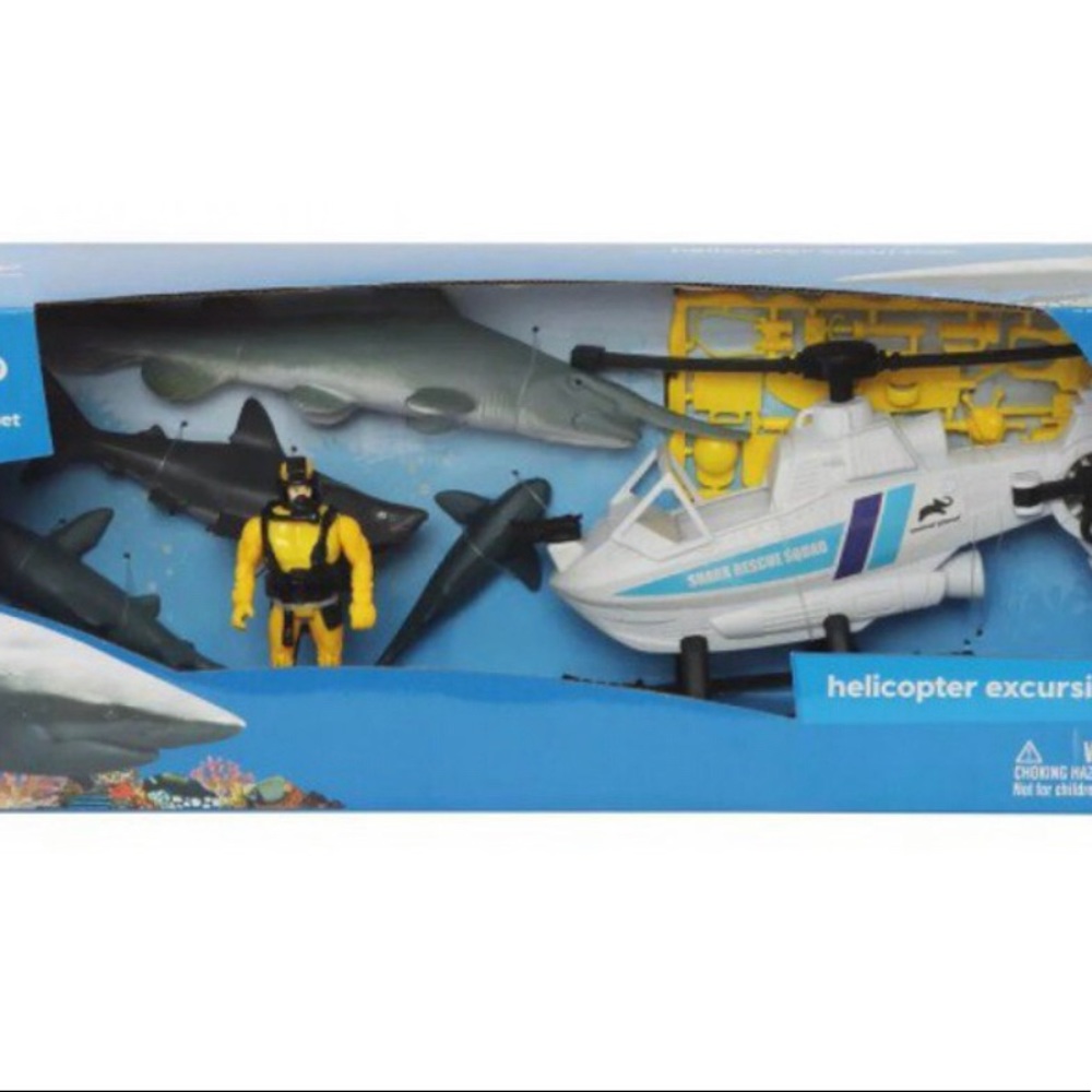 Animal Planet Helicopter Shark Excursion Playset